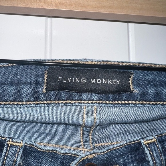 Flying Monkey Jean - Frayed pant legs - Distressed- Size 25 - Picture 2 of 5